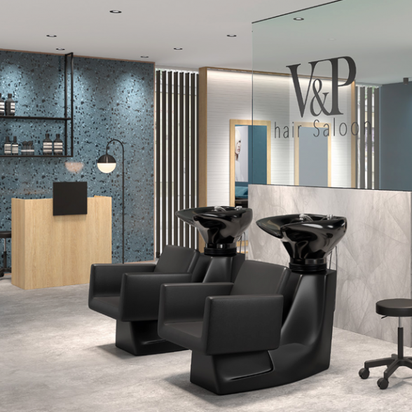 MUDI hair salon furniture collection in Marina (Spain)