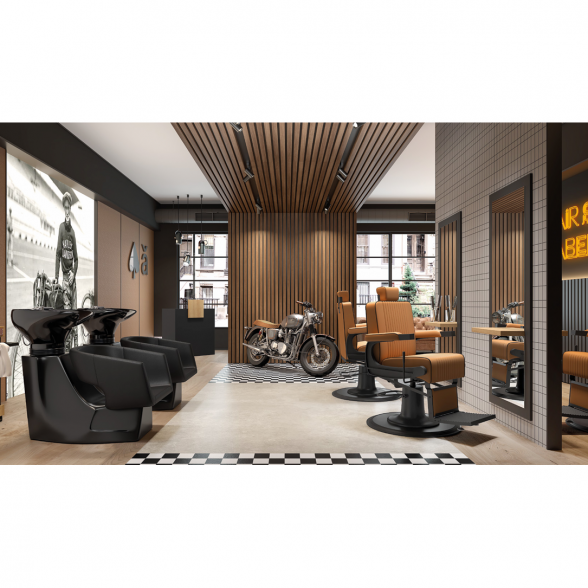 MUDI kirpyklos baldų kolekcija ROAD BARBERSHOP (Ispanija) 1