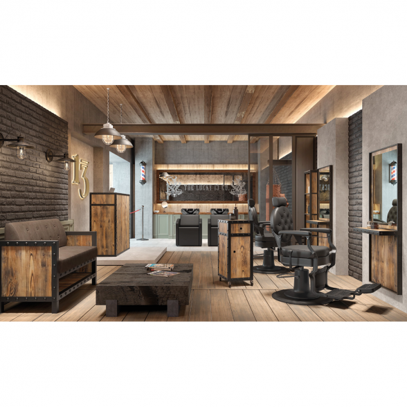 MUDI barbershop furniture collection SHADOW BARBERSHOP (Spain) 1