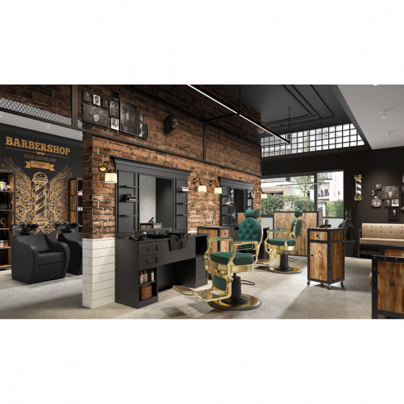 MUDI barbershop furniture collection SKULL BARBERSHOP (Spain) 1