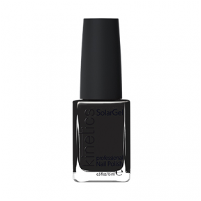 Лак для ногтей KINETICS SolarGel Polish Jet Black #188, 15 мл