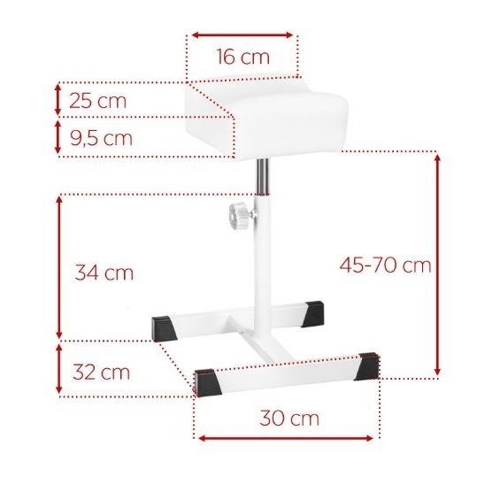 Foot for pedicure, white 3