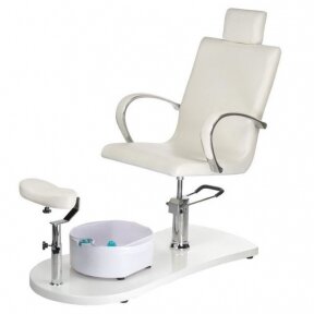 Pedicure chair with massage bath BR-2308, white