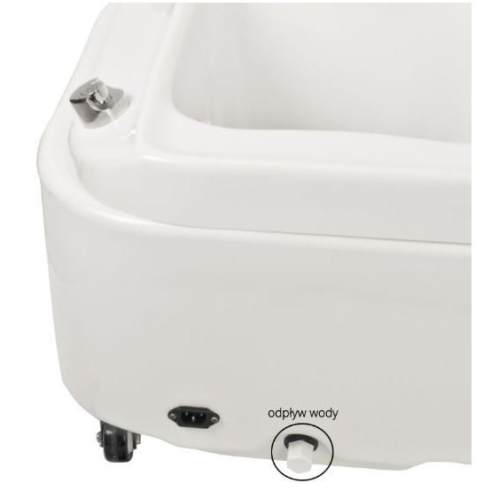 Pedicure tub with hydromassage function AZZURRO A023, white 7