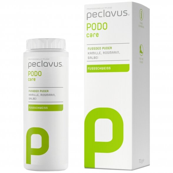 Peclavus PODOCare deodorant foot powder with rosemary, chamomile and sage, 70 g