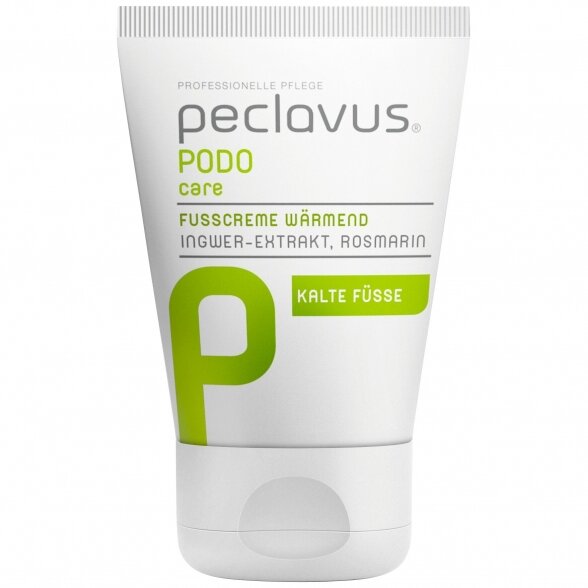 Peclavus PODOCare šildantis pėdų kremas su imbieru ir rozmarinu, 30ml