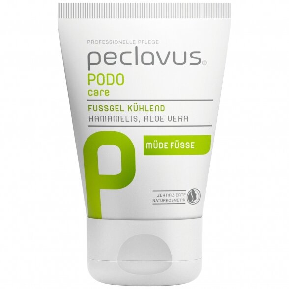 Peclavus PODOCare vėsinantis pėdų gelis su Hamameliu ir Aloe Vera, 30ml