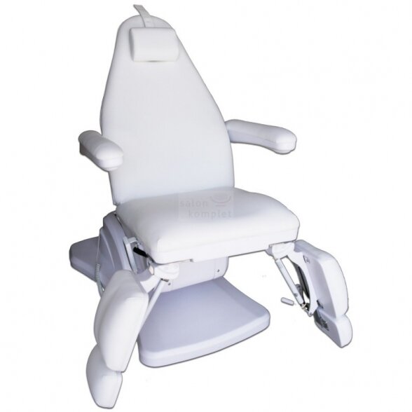 Electric pedicure chair, 3 motors, white 1