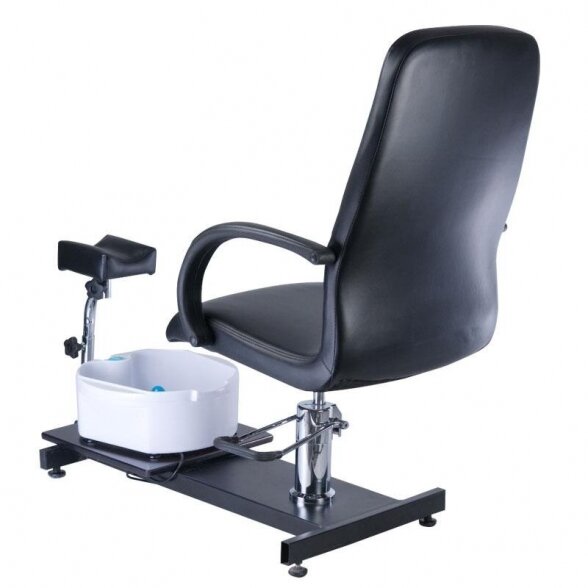 Pedicure chair with footrest and built-in bathtub BW-100, black 5