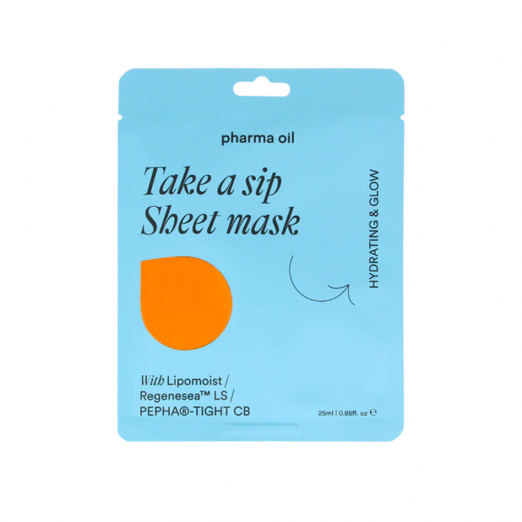 Pharma Oil sheet moisturizing face mask Take a Sip, 25ml