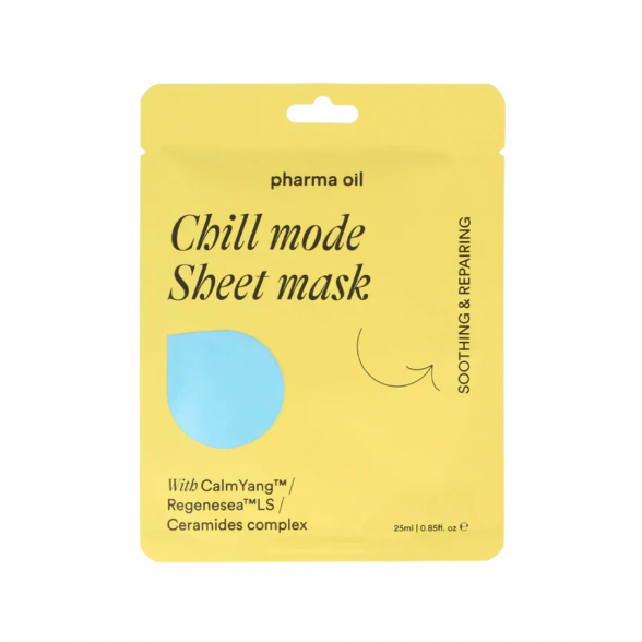 Pharma Oil sheet soothing-restoring face mask &quot;Chill Mode&quot;, 25ml