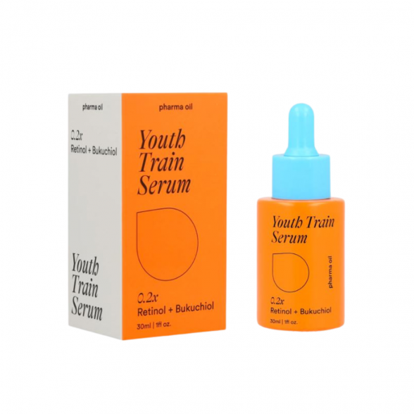 PHARMA OIL Youth Train Anti-Age face serum with Bakuchiol and Retinol, 30ml