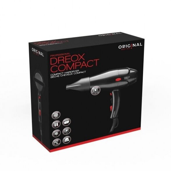 Hair dryer DREOX COMPACT, 2000W, black 2