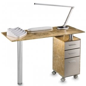 Luxury manicure table GOLD GLAS (Italy) with accessories