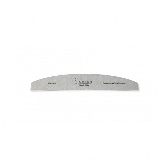 Professional file Sincero Salon, gray, banana shape 180/240