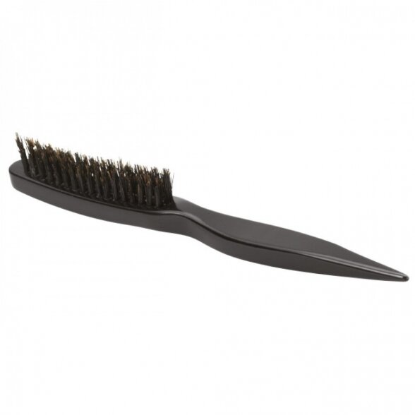 Professional hair brush with natural bristles (3 rows)