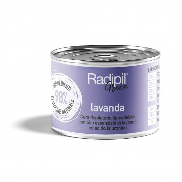 Radipil Green depilatory wax in a can with Lavender and Hyaluronic acid, 400ml