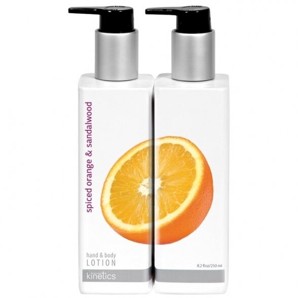 Kinetics Soothing and Refreshing Hand and Body Lotion with Orange and Sandalwood, 250 ml