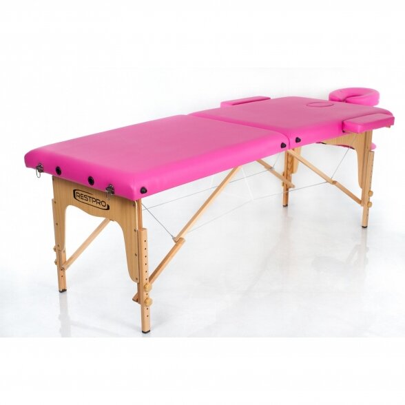 RESTPRO® Classic-2 Pink folding massage table 1