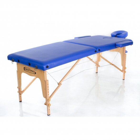 RESTPRO® Classic-2 Blue folding massage table 1