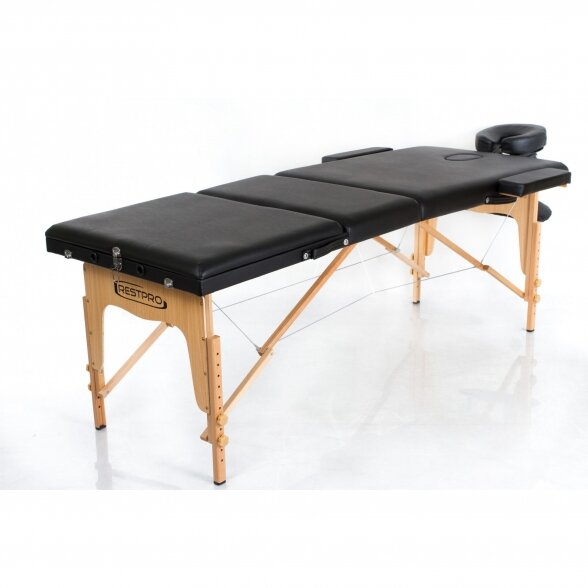 RESTPRO® Classic-3 Black folding massage table 1