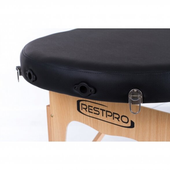 RESTPRO® Classic Oval 2 Черный складной массажный стол 6