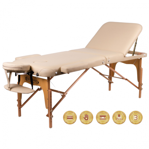 RESTPRO® Memory 3 Beige folding massage table