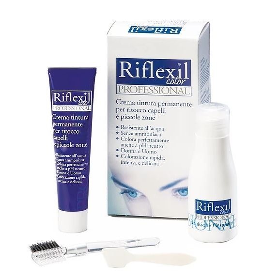 Set for coloring eyebrows and eyelashes Riflexil 1/0, black sp.