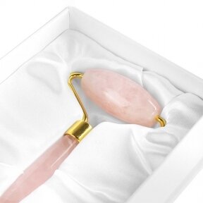 Rose quartz face roller