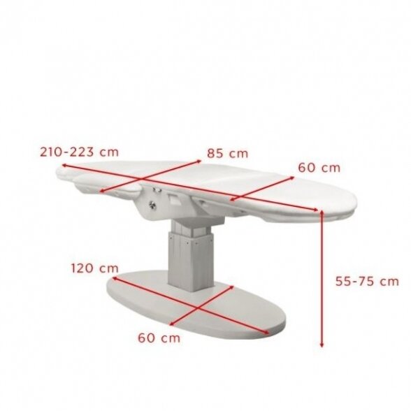 Elektrinis kosmetologinis krėslas Eclipse 2240, baltos sp. 2