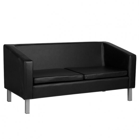 Salon waiting room sofa GABBIANO BM18003, black sp.