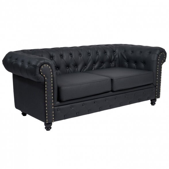 Salon waiting room sofa REPOSE BLACK MUDI Weelko (Spain), black sp. 1