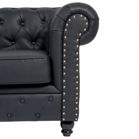 Salon waiting room sofa REPOSE BLACK MUDI Weelko (Spain), black sp. 2