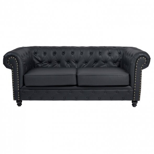 Salon waiting room sofa REPOSE BLACK MUDI Weelko (Spain), black sp.