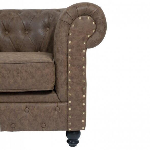 Salon waiting room sofa REPOSE BLACK MUDI Weelko (Spain), brown sp. 2