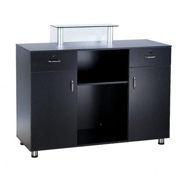 Salon reception desk BDD-3307, black 1