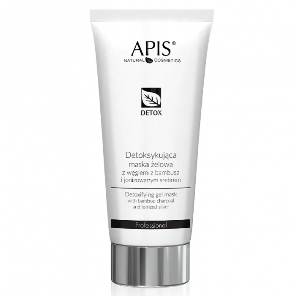 Apis detoxifying face mask with bamboo charcoal and ionized silver, 200ml