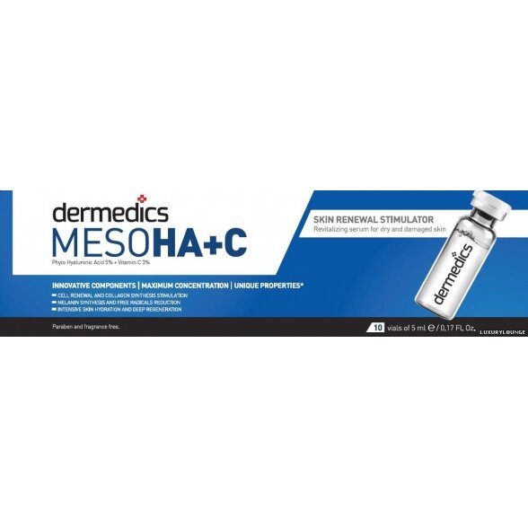 Serum in capsule Dermedics Meso HA+C, 5 ml 2