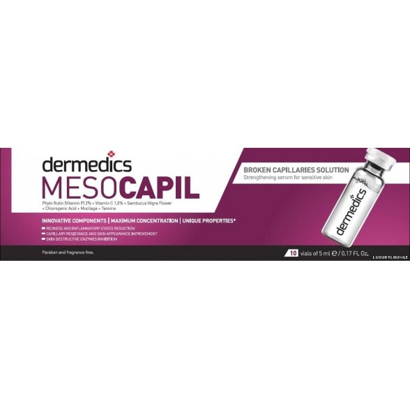 Serumas kapsulėje Dermedics Mesocapil, 5 ml 2