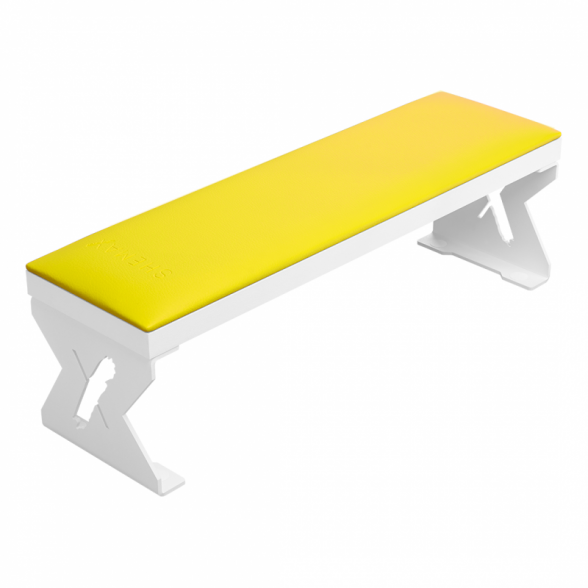 SheMax Luxury armrest for manicure, yellow-white sp.