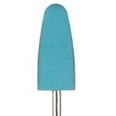 Silicone nail polishing tip for cutters, round cone, soft, blue