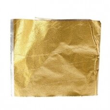 Sibel Alufoil hairdressing foil with non-slip relief 300 pcs. 12cm x 27cm, GOLD sp.