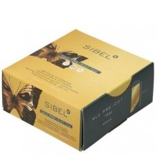 Sibel Alufoil hairdressing foil with non-slip relief 300 pcs. 12cm x 27cm, GOLD sp.