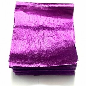Листы алюминиевой фольги SIBEL ALUFOIL с противоскользящим рельефом, 300 шт. 12см x 27см, фиолетовый