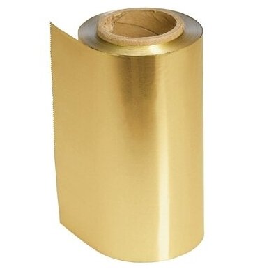 SIBEL aluminum foil in a roll 15 microns, 12cmx100m, GOLD