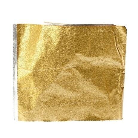 Sibel Alufoil hairdressing foil with non-slip relief 300 pcs. 12cm x 27cm, GOLD sp. 1