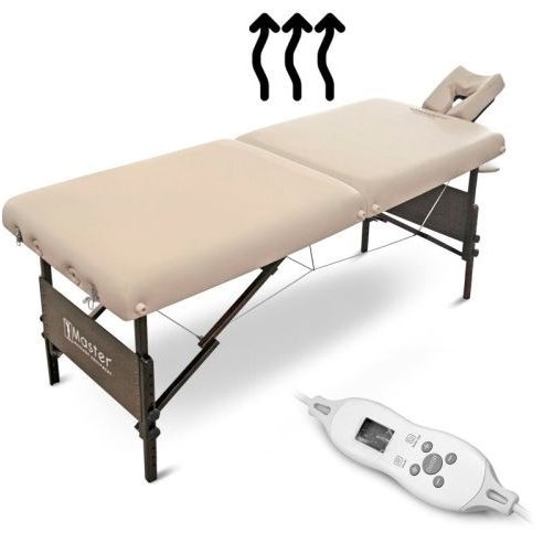 Folding massage table with heating МОККО, sand