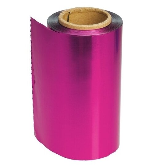 SIBEL aluminum foil in a roll 15 microns, 12cmx100m, PINK