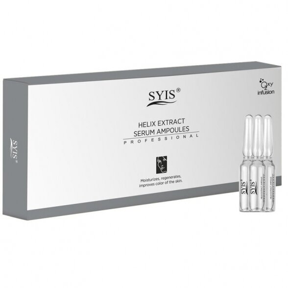 SIYS ampulės su sraigių sekretu HELIX EXTRACT SERUM, 10 x 3ml