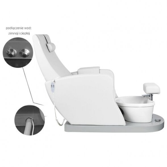 Spa pedicure chair, white 1